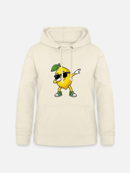 Lustige Zitrone in Dab-Pose Cartoon - Frauen Hoodie - Vanille-Milchshake