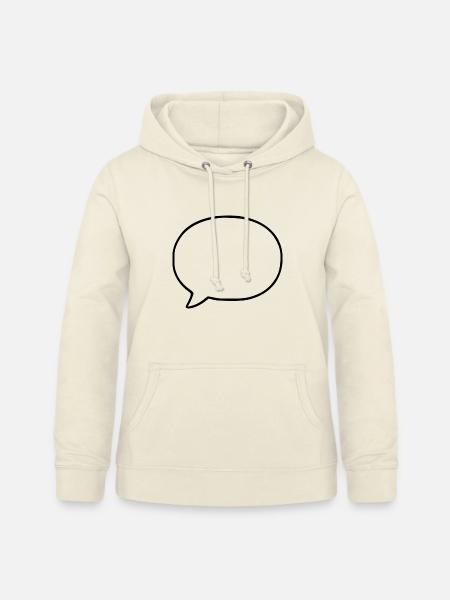 Sprechblase Comic selbst gestalten personalisieren - Frauen Hoodie - Vanille-Milchshake