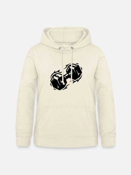 Hantel Symbol - Frauen Hoodie - Vanille-Milchshake