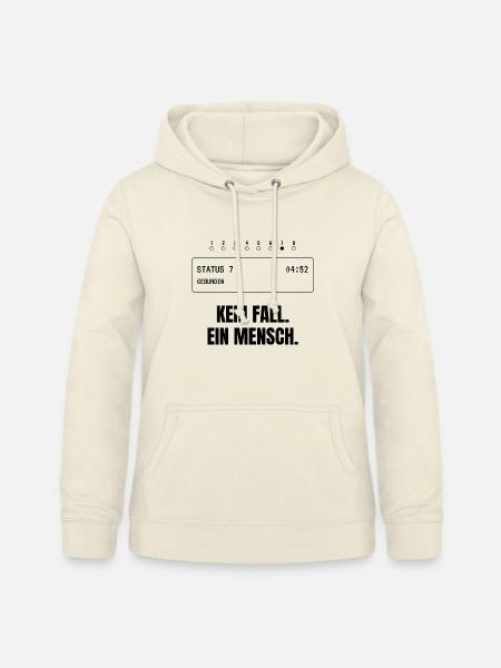 Kein Fall. Ein Mensch. Rettungsdienst - Frauen Hoodie - Vanille-Milchshake
