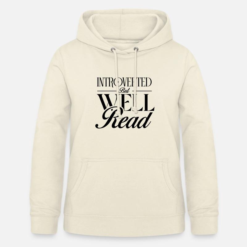 Introverti mais cultivé - Sweat à capuche Femme - vanille