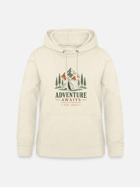 Abenteuer Wartet am Berglager - Frauen Hoodie - Vanille-Milchshake