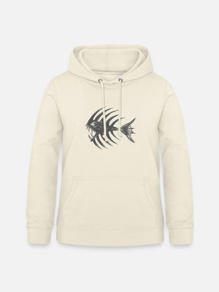 Tiefsee-Kampffisch - Frauen Hoodie - Vanille-Milchshake