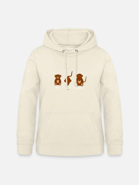 Mausebär - Frauen Hoodie - Vanille-Milchshake