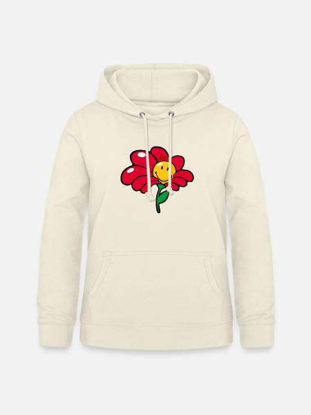 Smiley Flower - Frauen Hoodie - Vanille-Milchshake