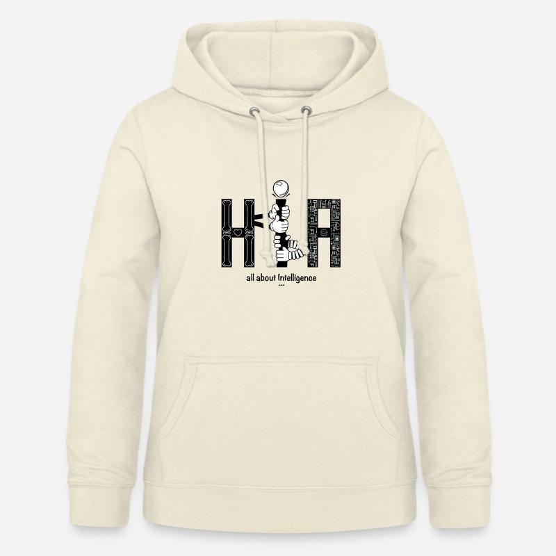 Human vs Artificial Intelligence AI - Women's Hoodie - vanilla