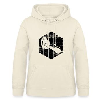 Ukulele Skizze - Frauen Hoodie - Vanille-Milchshake - Vorne - AI Model Female 172 light (172cm)
