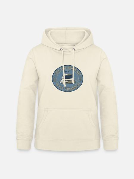 Round Hat Flies Triangles - Frauen Hoodie - Vanille-Milchshake