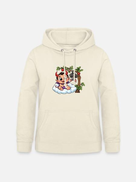 Teufelchen auf Wolke - Frauen Hoodie - Vanille-Milchshake
