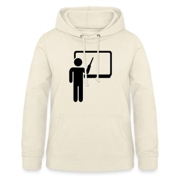 Lehrer - Frauen Hoodie - Vanille-Milchshake - Vorne - AI Model Female 172 light (172cm)