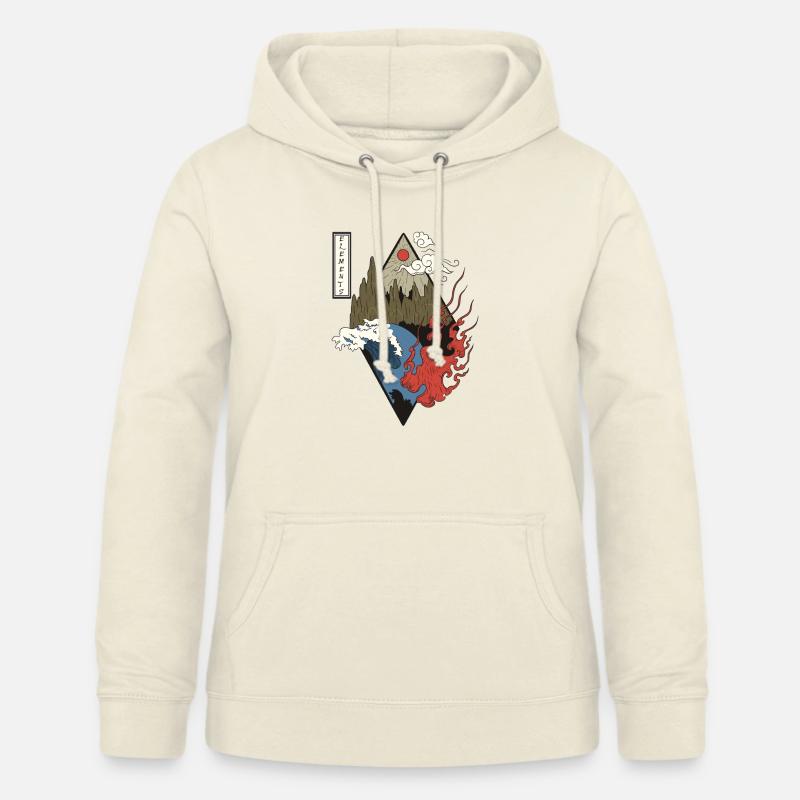 éléments - Sweat à capuche Femme - vanille