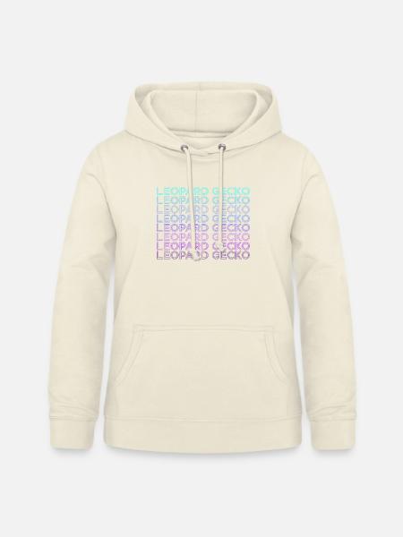 Leopard Gecko Eidechse Retro - Frauen Hoodie - Vanille-Milchshake