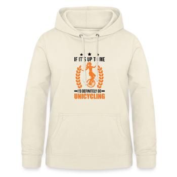 Einrad Geschenk Einradfahrerin Unicycle - Frauen Hoodie - Vanille-Milchshake - Vorne - AI Model Female 172 light (172cm)