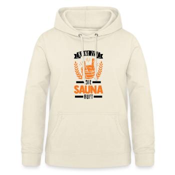 Keine Zeit Die Sauna ruft Saunagänger - Frauen Hoodie - Vanille-Milchshake - Vorne - AI Model Female 172 light (172cm)