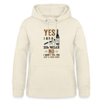 Sommelier Wine Drinking Tasting - Frauen Hoodie - Vanille-Milchshake - Vorne - AI Model Female 172 light (172cm)