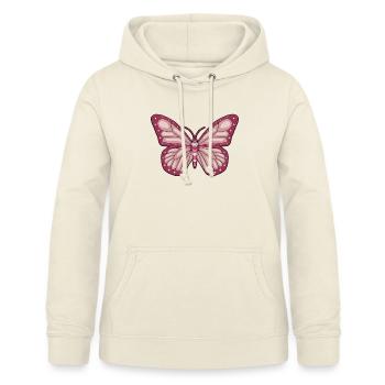 Baddie Girl Esthétique Papillon - Sweat à capuche Femme - vanille - Devant - AI Model Female 172 light (172cm)