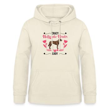 Crazy Hollandse Herder lady - Frauen Hoodie - Vanille-Milchshake - Vorne - AI Model Female 172 light (172cm)