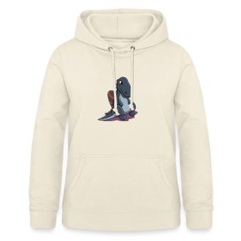 Cartoon Spinosaurus - Frauen Hoodie - Vanille-Milchshake - Vorne - AI Model Female 172 light (172cm)