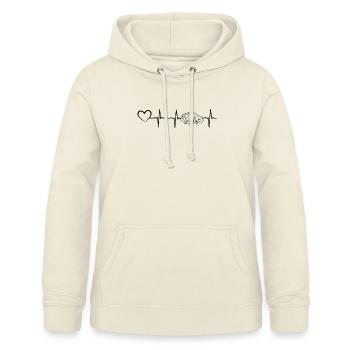 Naked Mole Rat Heartline Naked Mole Heartbeat Nake - Women's Hoodie - vanilla - Front - AI Model Female 172 light (172cm)