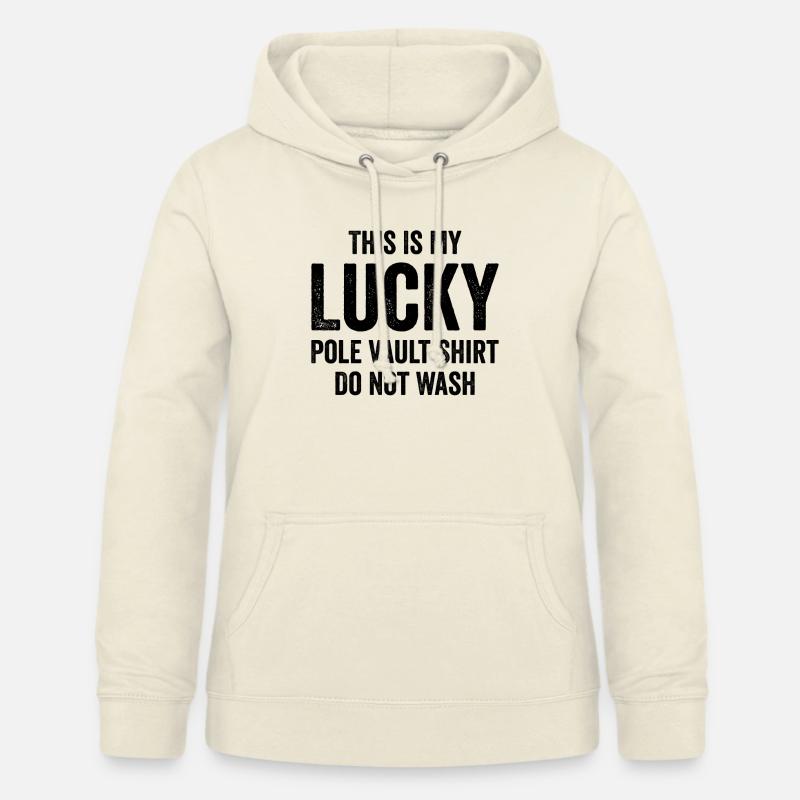 Divertido salto con pértiga Salto con pértiga - Sudadera con capucha para mujer - batido de vainilla