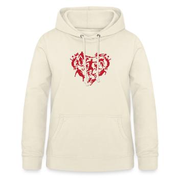 Soccer Player Heart Soccer - Heart Soccer Player - Frauen Hoodie - Vanille-Milchshake - Vorne - AI Model Female 172 light (172cm)