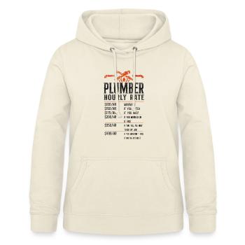 Plombier Plombier Plombier Vintage Plombier - Sweat à capuche Femme - vanille - Devant - AI Model Female 172 light (172cm)