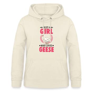 Oies Filles Éleveuse d’oies Oie Oie - Sweat à capuche Femme - vanille - Devant - AI Model Female 172 light (172cm)