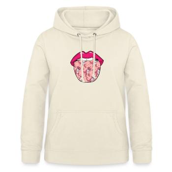 Dinosaurier Zunge - Frauen Hoodie - Vanille-Milchshake - Vorne - AI Model Female 172 light (172cm)
