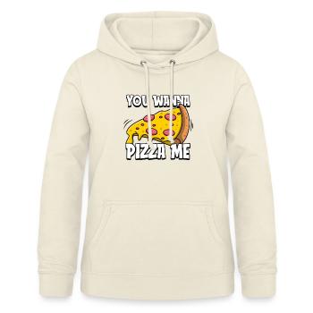 Pizza de rue - Sweat à capuche Femme - vanille - Devant - AI Model Female 172 light (172cm)