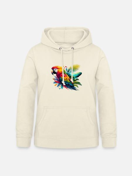 Papagei - Frauen Hoodie - Vanille-Milchshake