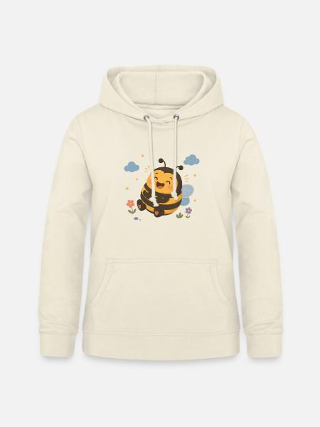 Fröhliche süße Hummel mit Herzchen  - Frauen Hoodie - Vanille-Milchshake