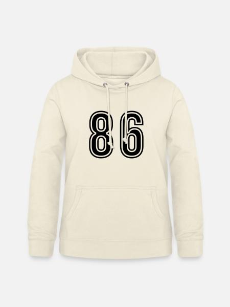 86 Zahl symbol - Frauen Hoodie - Vanille-Milchshake