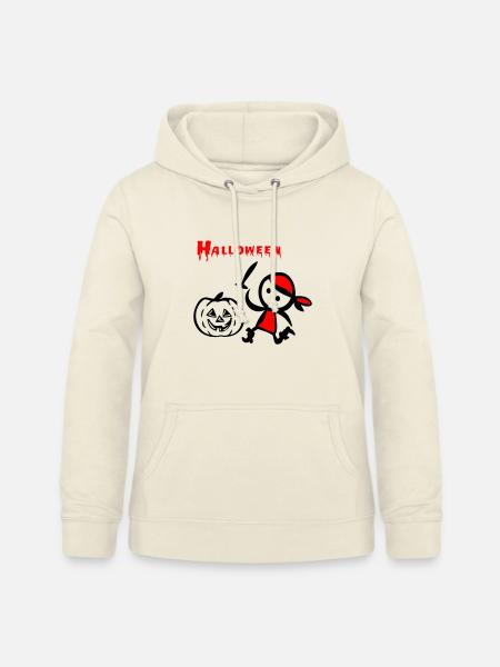 Halloween mit Kürbis - Frauen Hoodie - Vanille-Milchshake