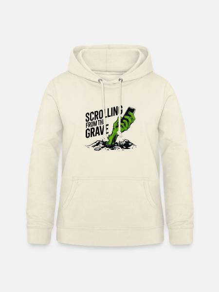 Vom Grab zum Scrollen - Frauen Hoodie - Vanille-Milchshake