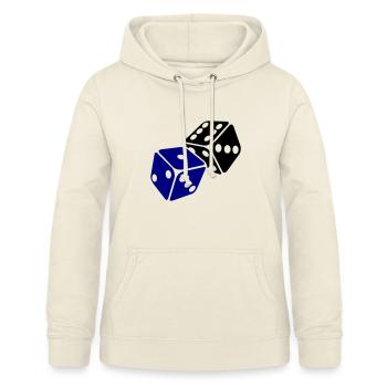 Blue Cube Minimal Design - Women's Hoodie - vanilla - Front - AI Model Female 172 light (172cm)