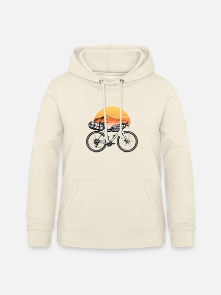 Radreise Sonnenuntergang am Berg - Frauen Hoodie - Vanille-Milchshake