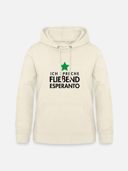 Esperanto Sprache / sprechen Geschenkidee - Frauen Hoodie - Vanille-Milchshake