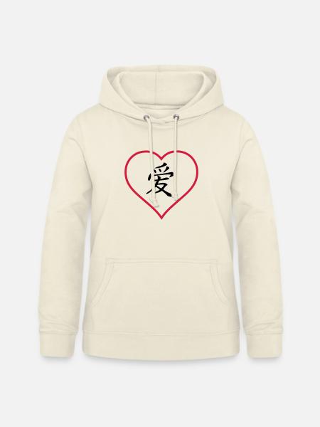 chinesisch liebe - Frauen Hoodie - Vanille-Milchshake