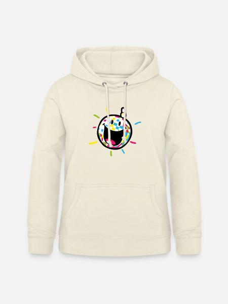 Smiley New Year Disco - Frauen Hoodie - Vanille-Milchshake