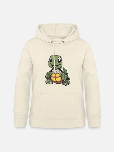 süße fröhliche Schildkröte :) - Frauen Hoodie - Vanille-Milchshake