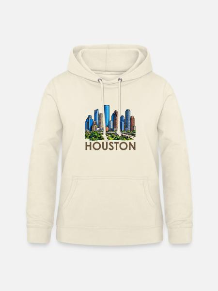 Houston Skyline Stadtlandschaft - Frauen Hoodie - Vanille-Milchshake
