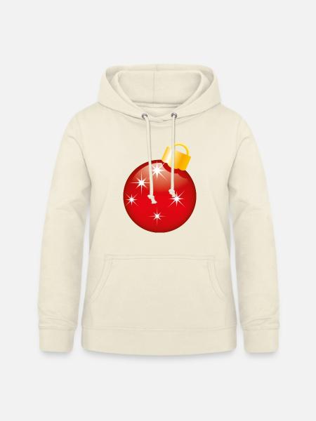 Smiley Christmas bauble - Frauen Hoodie - Vanille-Milchshake