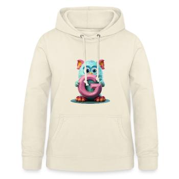 Pastel Monster with Enchanted G - Women's Hoodie - vanilla - Front - AI Model Female 172 light (172cm)