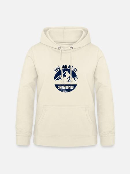 Witziger Snowboard Spruch - Frauen Hoodie - Vanille-Milchshake