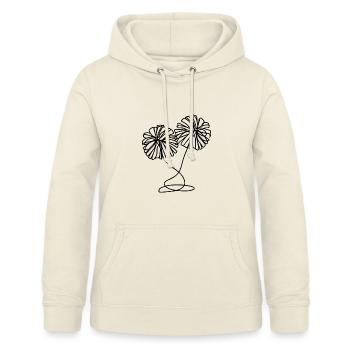 Pompons pom-pom girl - Sweat à capuche Femme - vanille - Devant - AI Model Female 172 light (172cm)