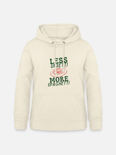 Less Upsetti More Spaghetti - Frauen Hoodie - Vanille-Milchshake