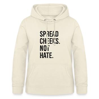 Wangen spreizen, nicht hassen - Frauen Hoodie - Vanille-Milchshake - Vorne - AI Model Female 172 light (172cm)