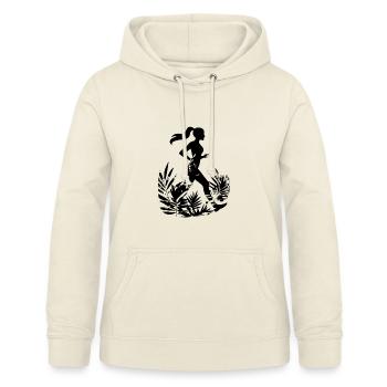 Läuferin Cartoon - Frauen Hoodie - Vanille-Milchshake - Vorne - AI Model Female 172 light (172cm)