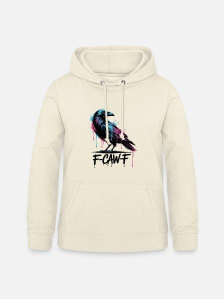 F-Caw-F Meme Krähe - Frauen Hoodie - Vanille-Milchshake
