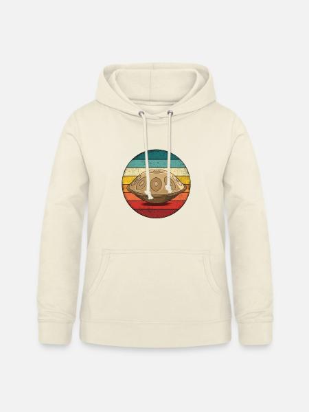 Retro Handpan Hang Drum - Frauen Hoodie - Vanille-Milchshake